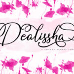 Dealissha Script Font - Featured Image