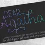 Dear Agatha (single Line) Font - Featured Image