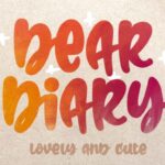 Dear Diary Font - Featured Image