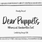 Dear Puppets Font - Featured Image