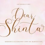 Dear Shinta Font - Featured Image
