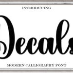 Decals Font - Featured Image