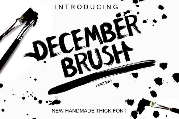 December Brush Font - Featured Image