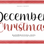 December Christmas Font - Featured Image