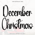 December Christmas Font - Featured Image