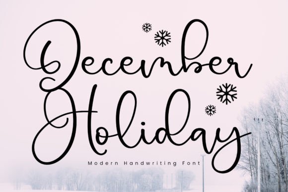 December Holiday Font - Featured Image