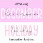 December Holiday Font - Featured Image