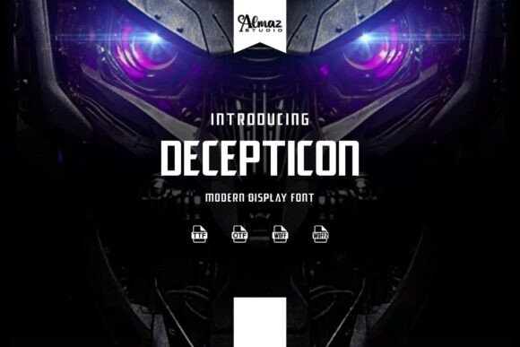 Decepticon Font - Featured Image