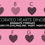 Decorated Hearts Font - Featured Image