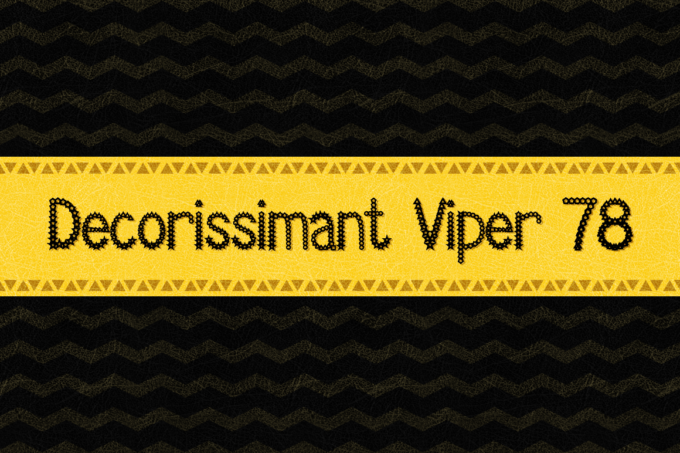Decorissimant Viper 78 Font - Featured Image