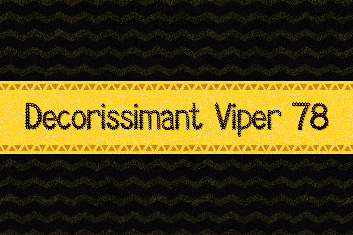 Decorissimant Viper 78 Font - Featured Image