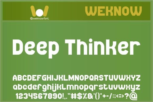 Deep Thinker Font - Featured Image