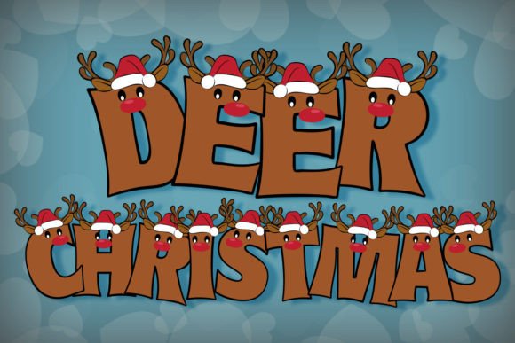 Deer Christmas Font - Featured Image