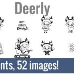 Deerly Dingbats Font - Featured Image