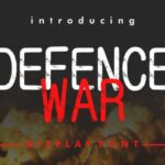 Defence War Font - Featured Image