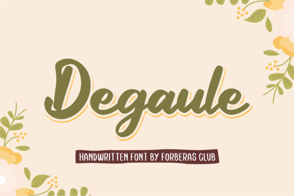 Degaule Font - Featured Image