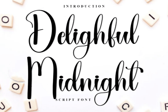 Delighful Midnight Font - Featured Image