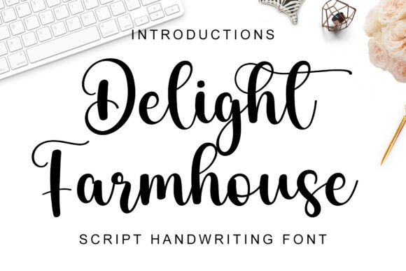 Delight Farmhouse Font - Featured Image