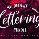 Delight Lettering Font - Featured Image