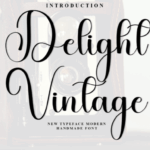 Delight Vintage Font - Featured Image