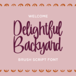 Delightful Backyard Font - Featured Image