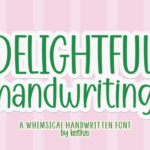 Delightful Handwriting Font - Featured Image