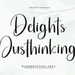Delights Justhinking Font - Featured Image