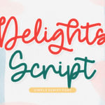 Delights Script Font - Featured Image