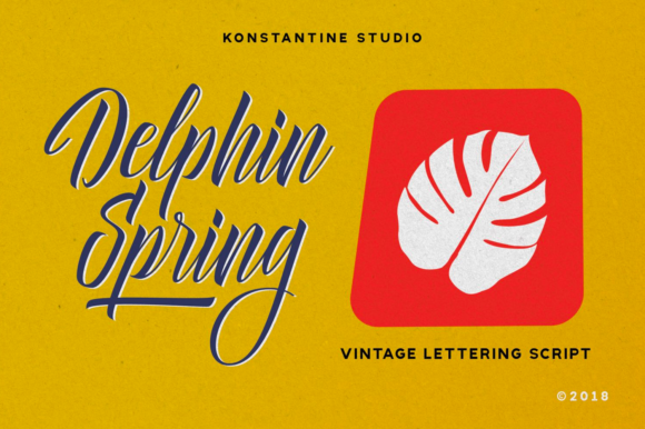 Delphin Spring Font - Featured Image
