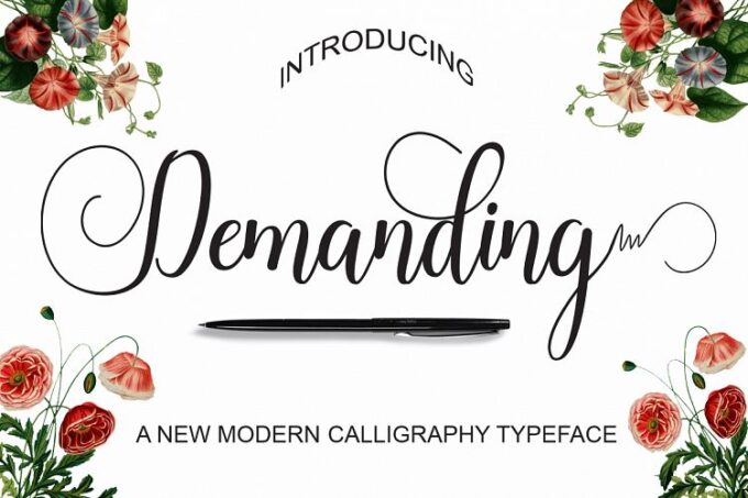 Demanding Font - Featured Image