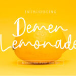 Demen Lemonade Font - Featured Image
