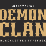 Demon Clan Font - Featured Image