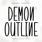 Demon Outline Font - Featured Image