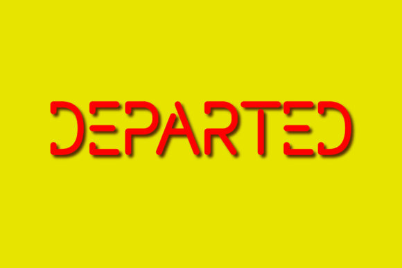 Departed Font - Featured Image