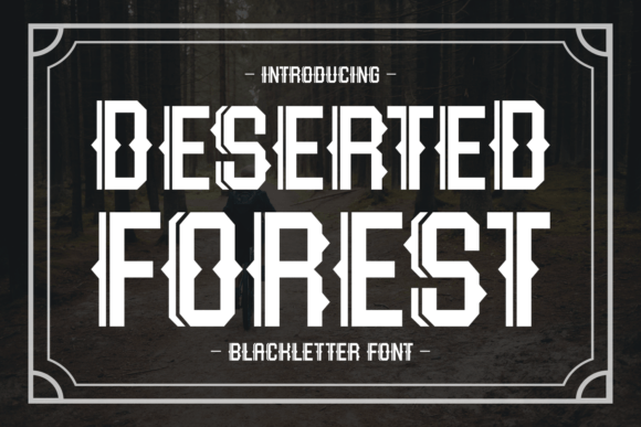 Deserted Forest Font - Featured Image
