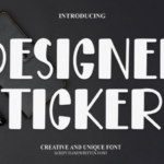 Designer Stickers Font - Featured Image