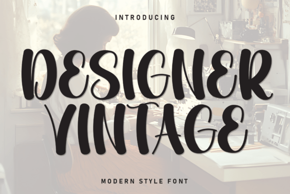 Designer Vintage Font - Featured Image