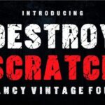 Destroy Scratch Font - Featured Image