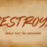 Destroya Font - Featured Image