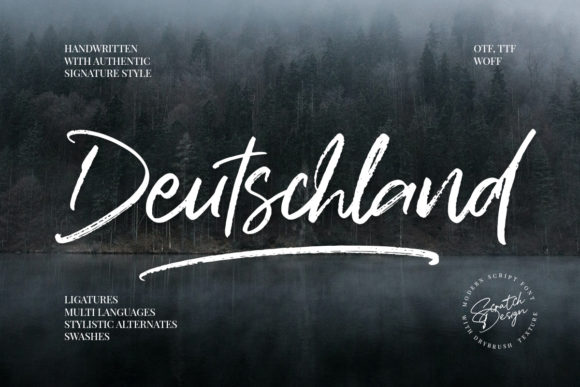 Deutchsland Signature Font - Featured Image