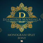 Diamond Mandala Monogram Font - Featured Image