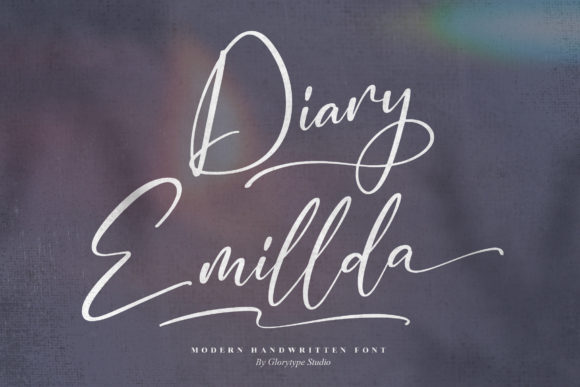 Diary Emillda Font - Featured Image