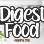 Digest Food Font - Featured Image