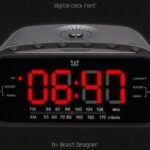 Digital Clock Font - Featured Image