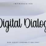 Digital Dialog Font - Featured Image