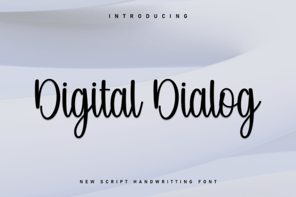 Digital Dialog Font - Featured Image
