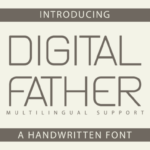 Digital Father Font - Featured Image