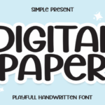 Digital Paper Font - Featured Image