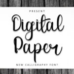 Digital Paper Font - Featured Image