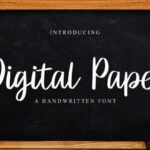 Digital Paper Font - Featured Image